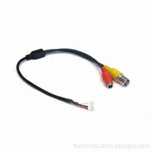 Waterproof CCTV Cable for Dome Camera with BNC Female Plug and DC Female Plug